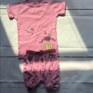 Blue banana two piece bird shorts pj set - 5